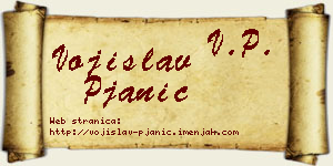 Vojislav Pjanić vizit kartica